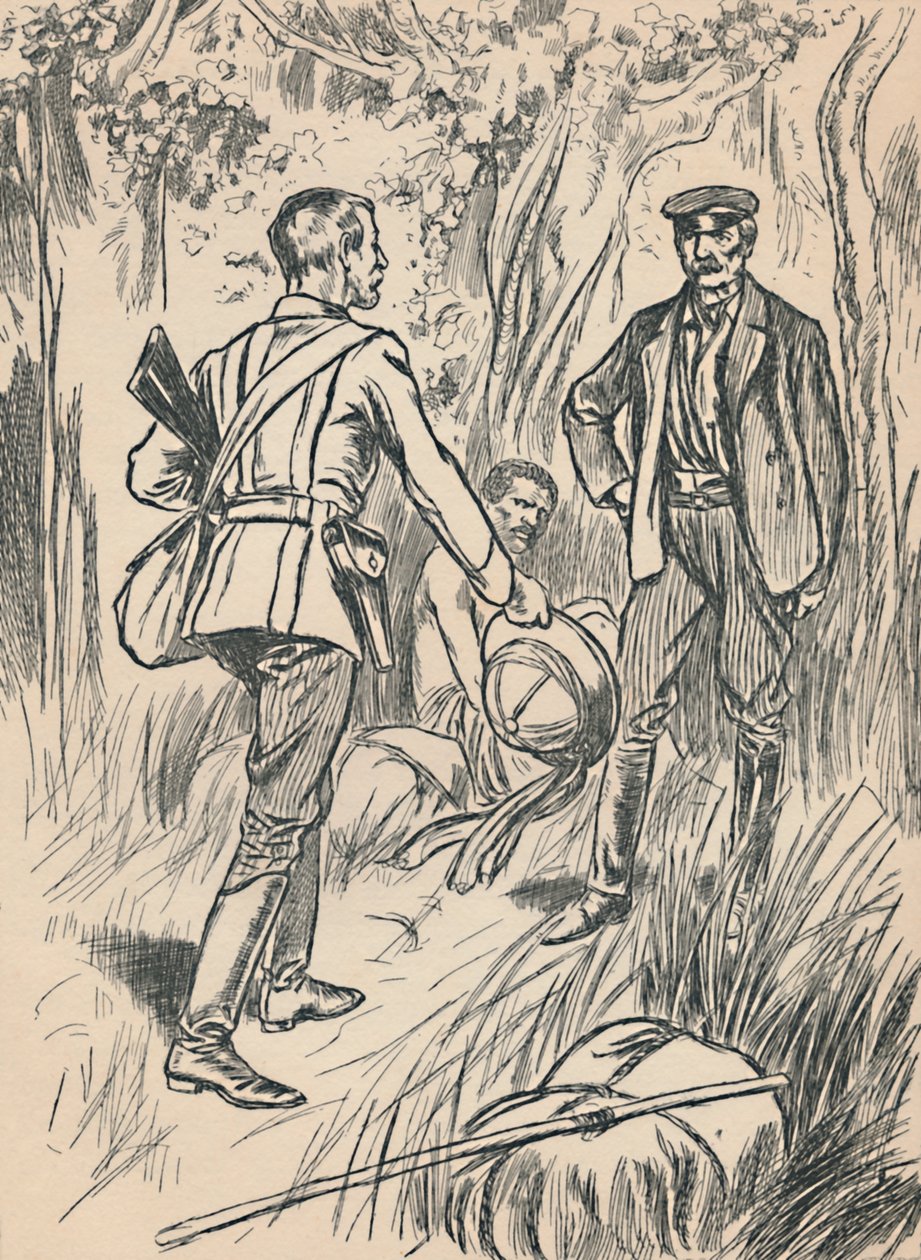 Mødet mellem Stanley og Livingstone, c1907 af Unbekannt