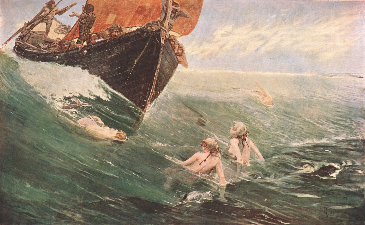 The Mermaids Rock, 1894, c1902. af Unbekannt