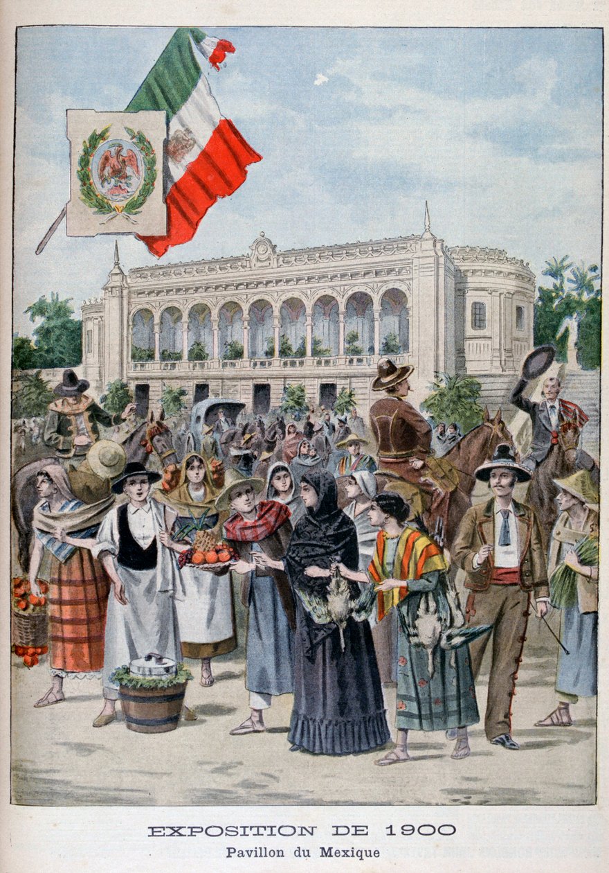Den mexicanske pavillon på verdensudstillingen i 1900, Paris, 1900 af Unbekannt