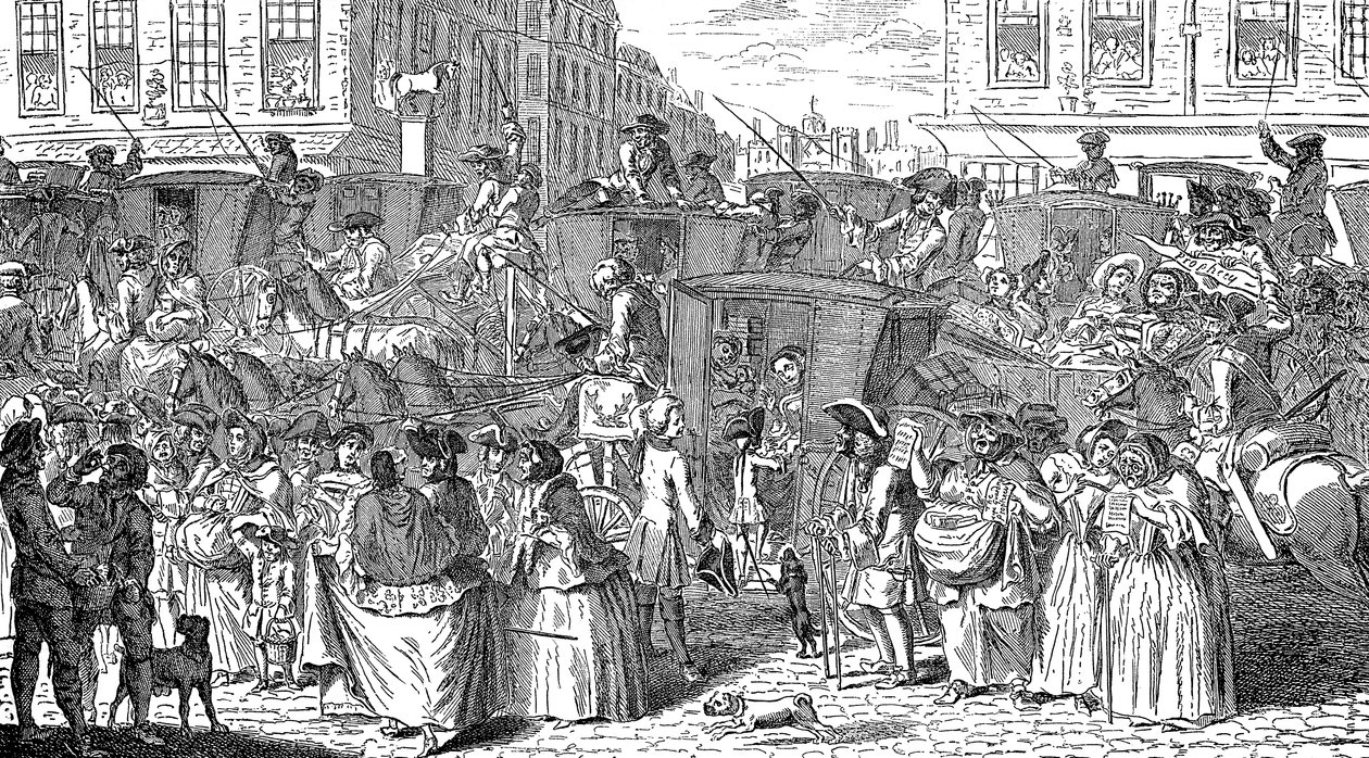 Den militære profet... april 1750 af Unbekannt
