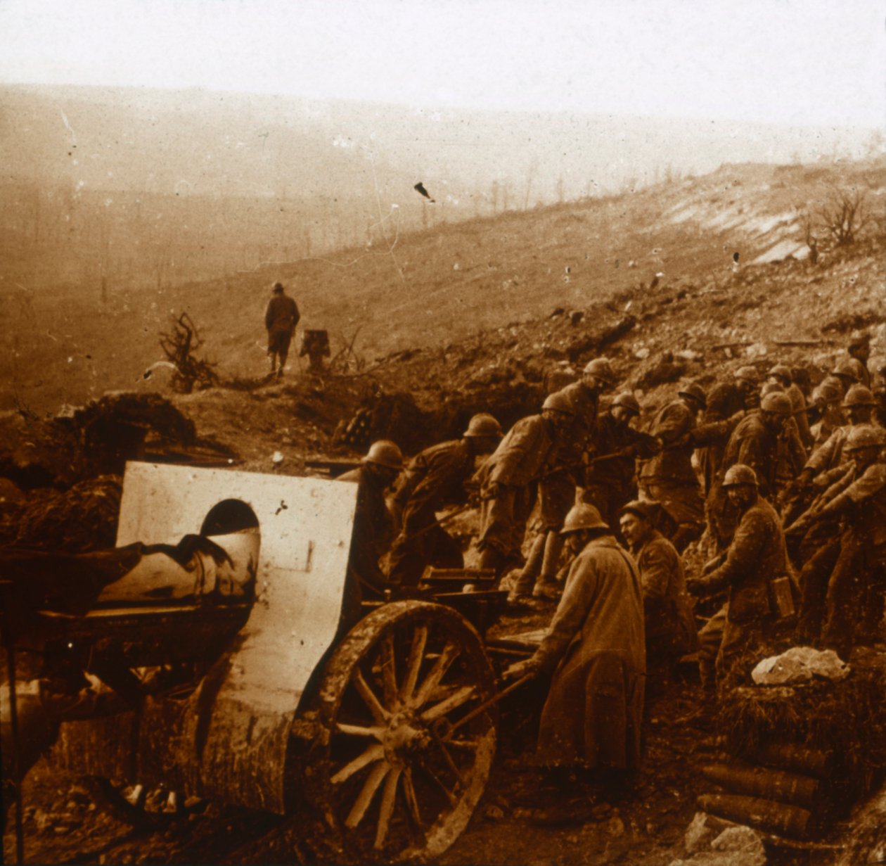 Møllen i Laffaux, Nordfrankrig, 1. april 1917 af Unbekannt