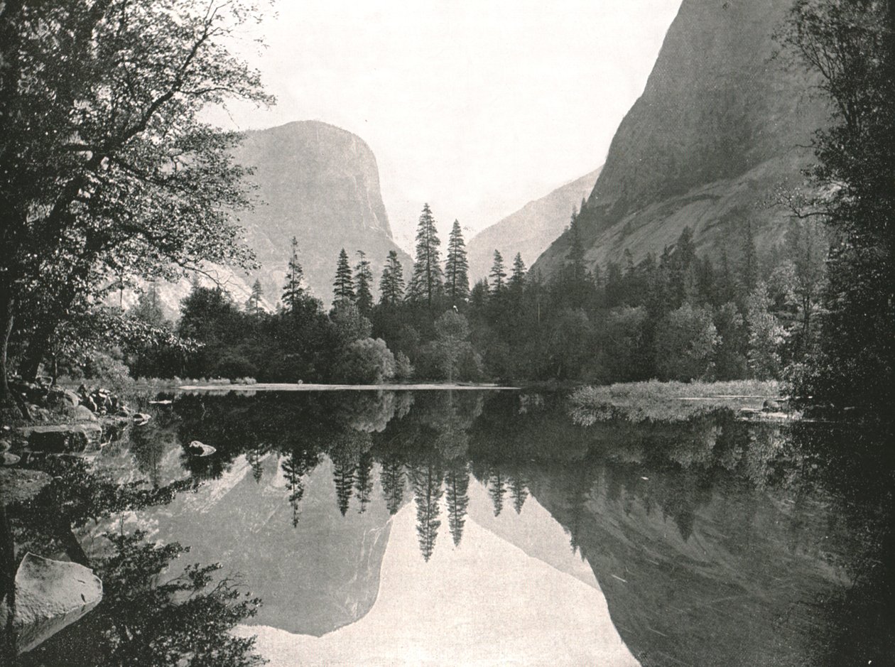 The Mirror Lake, Yosemite Valley, USA, 1895. af Unbekannt