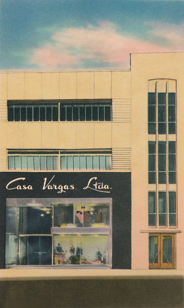 Det moderne stormagasin Casa Vargas Ltda., Barranquilla, c1940
