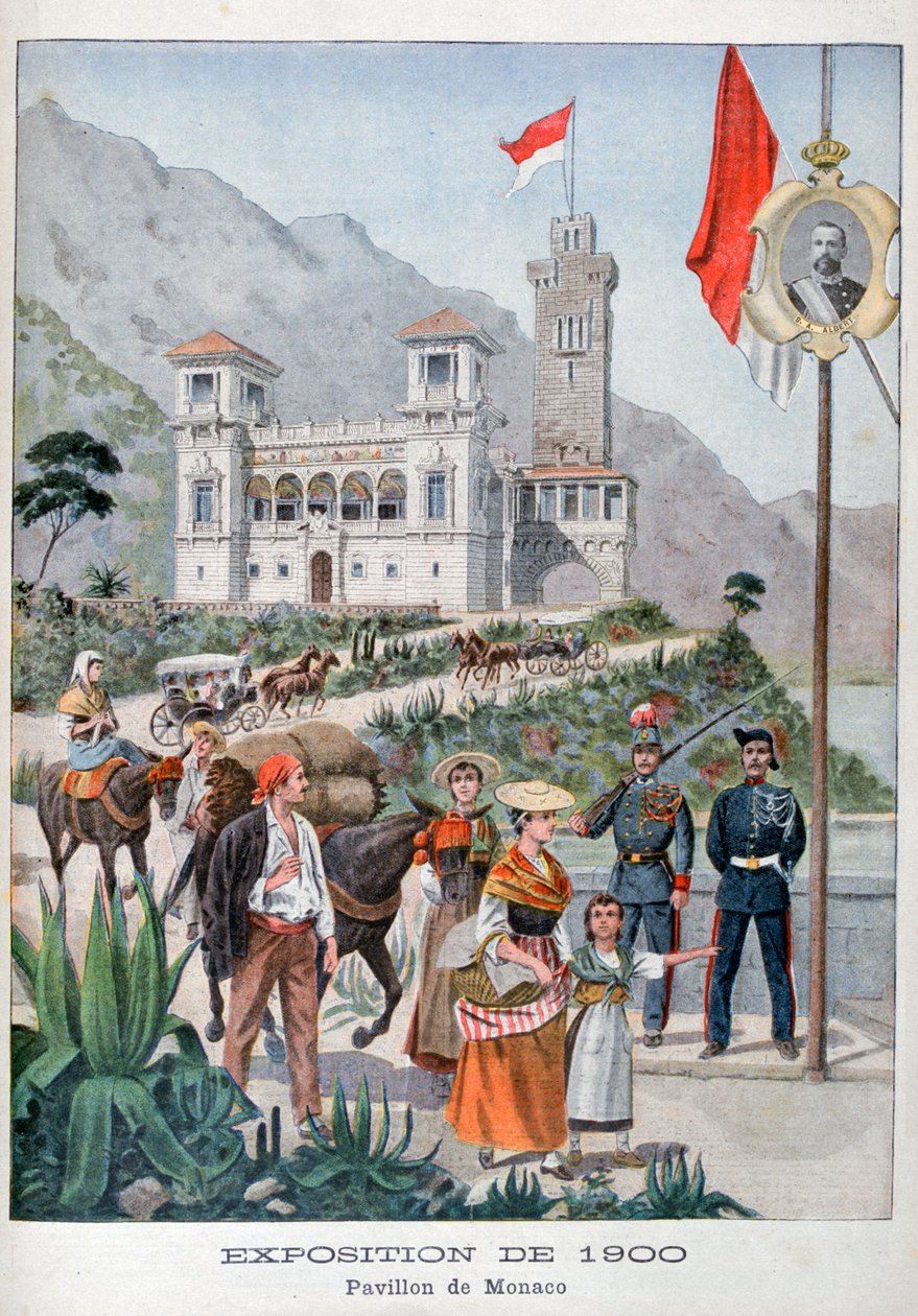 Monaco-pavillonen på verdensudstillingen i 1900, Paris, 1900 af Unbekannt
