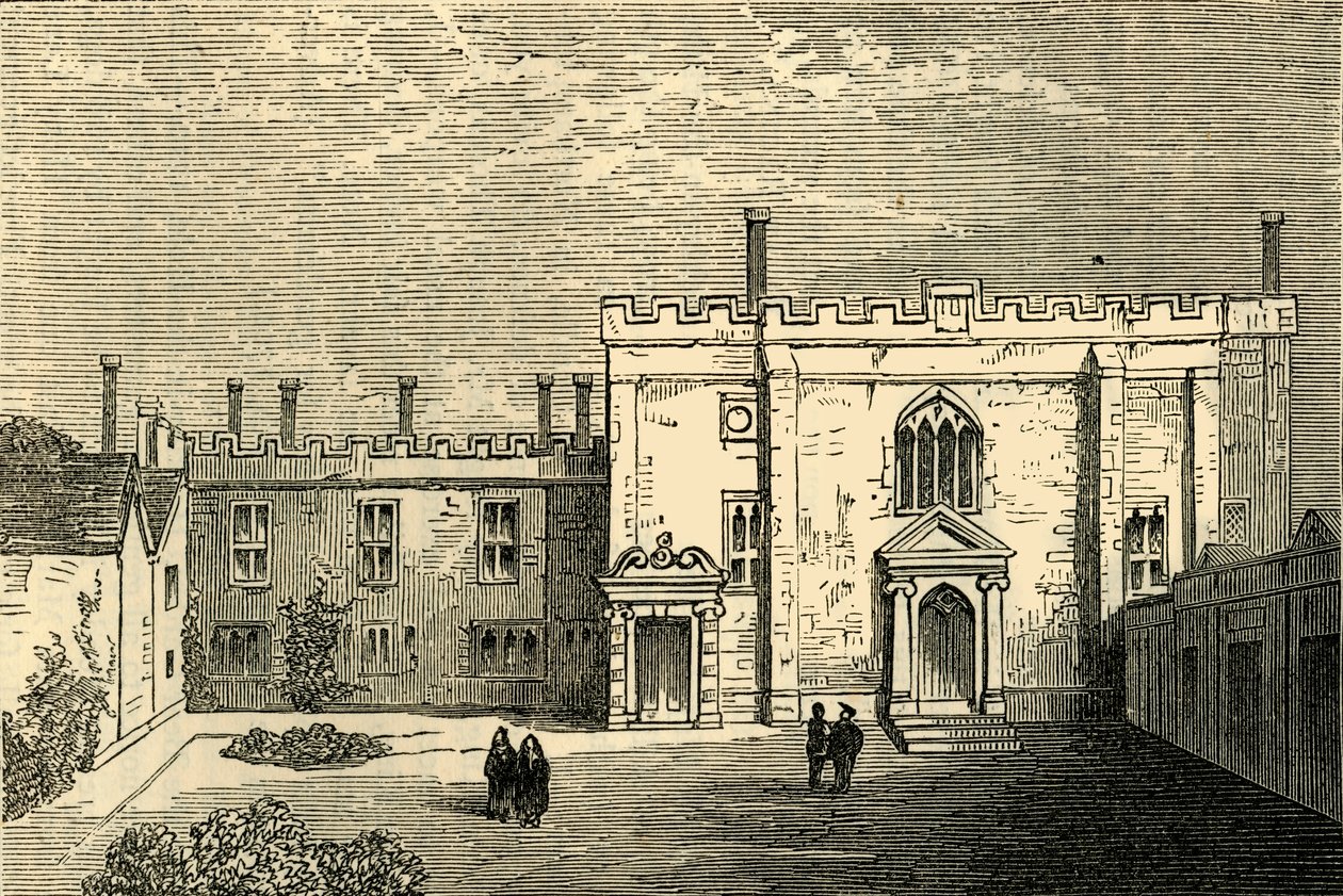 Klosteret St. John af Jerusalem, Clerkenwell - Kapellet fra syd, c1872. af Unbekannt