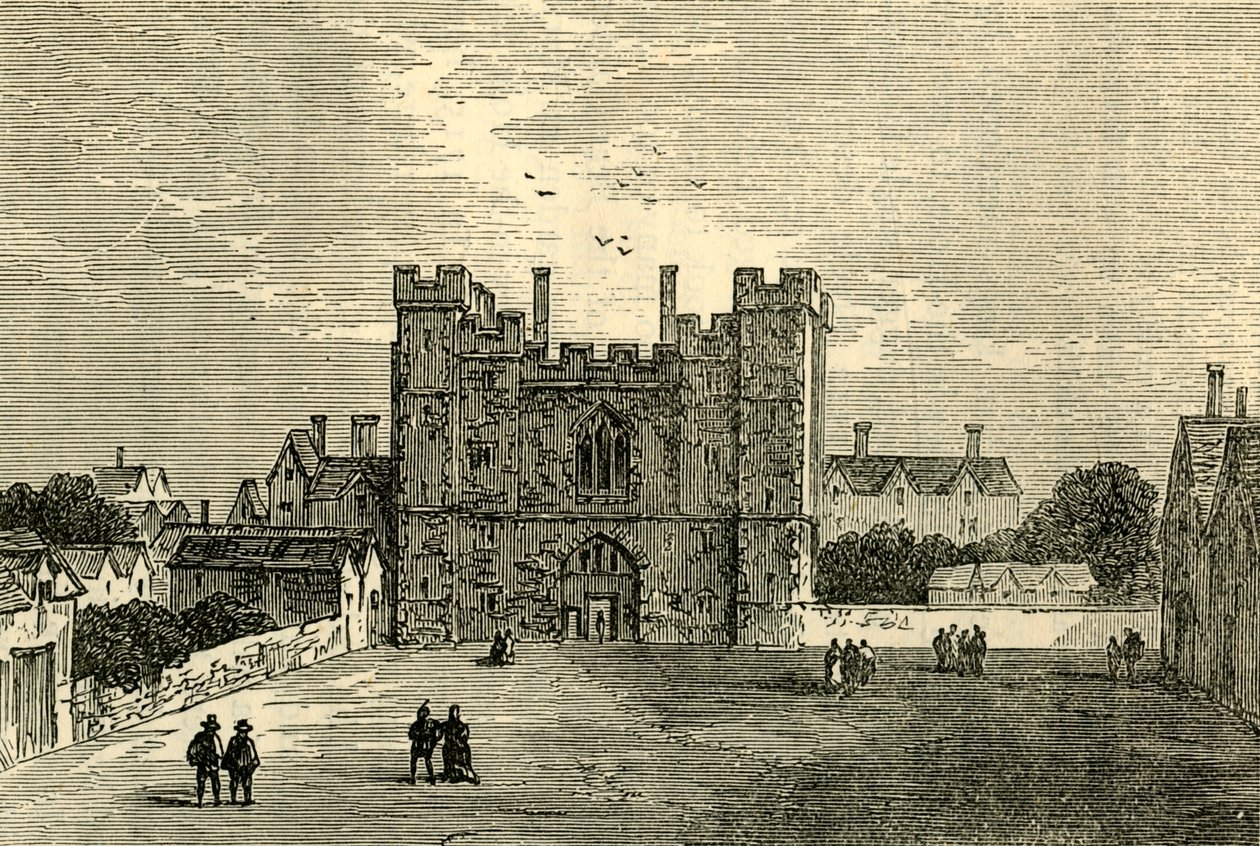 Klosteret St. John af Jerusalem, Clerkenwell - Porten fra Vesten, c1872. af Unbekannt