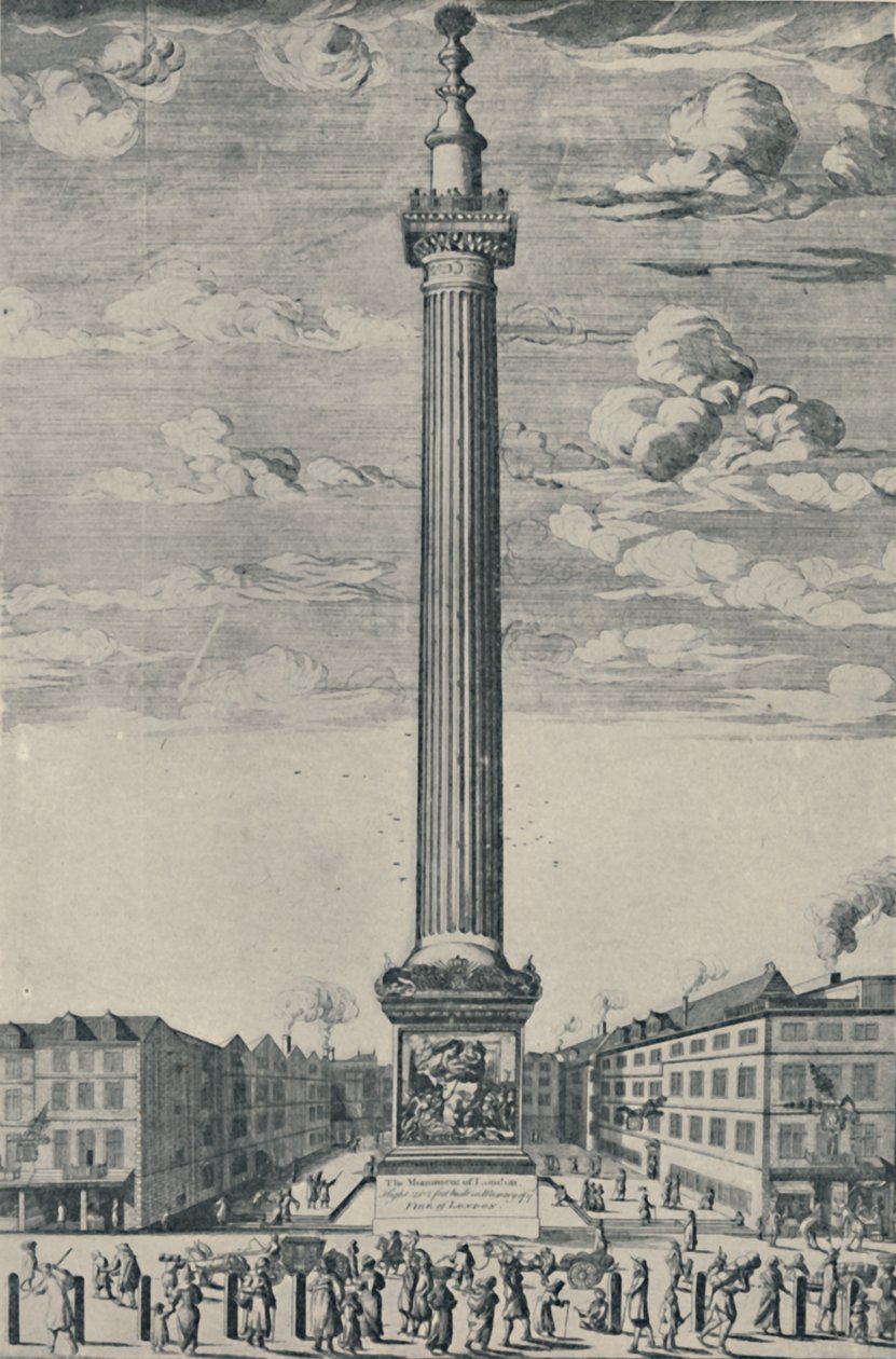 Monumentet i London, c1685, 1920 af Unbekannt