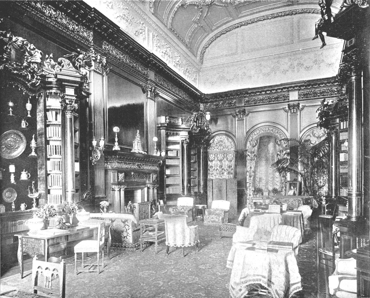 The Morning Room på Tring Park Mansion, Hertfordshire, 1894. af Unbekannt