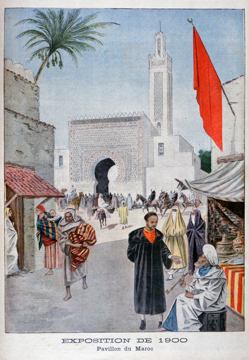 Den marokkanske pavillon på verdensudstillingen i 1900, Paris, 1900 af Unbekannt