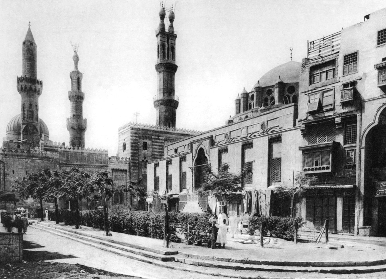 Moskeen i El-Arhan, Cairo, Egypten, c1920