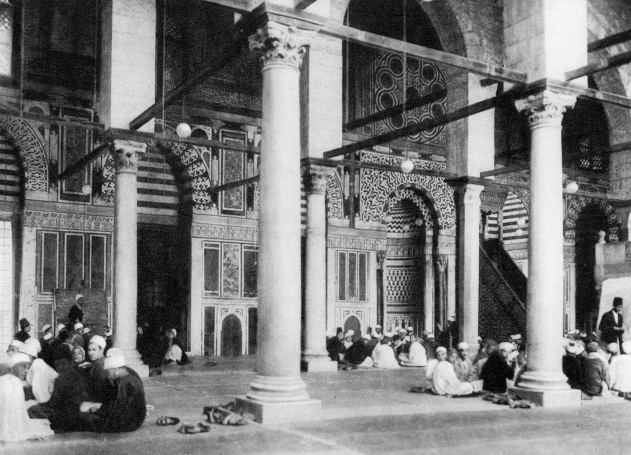 Moskeen i El-Mouayad, Cairo, Egypten, c1920