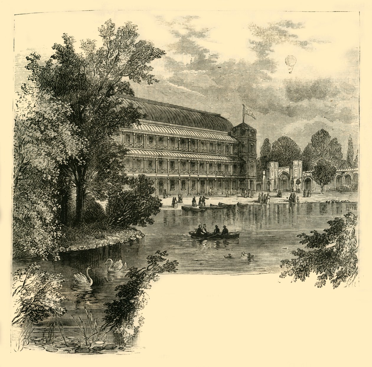 The Music Hall, Surrey Gardens, c1878. af Unbekannt