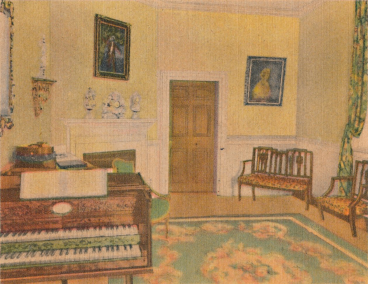 Musikrummet, 1946 af Unbekannt