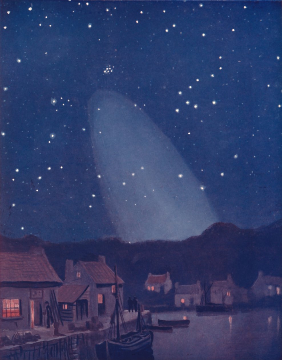Den mystiske kegle af lyset på himlen, 1935 af Unbekannt