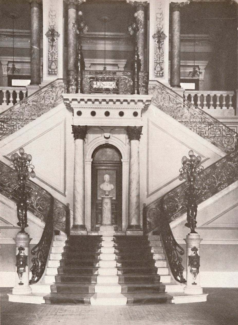 Nationalbibliotekets trappe, 1914 af Unbekannt