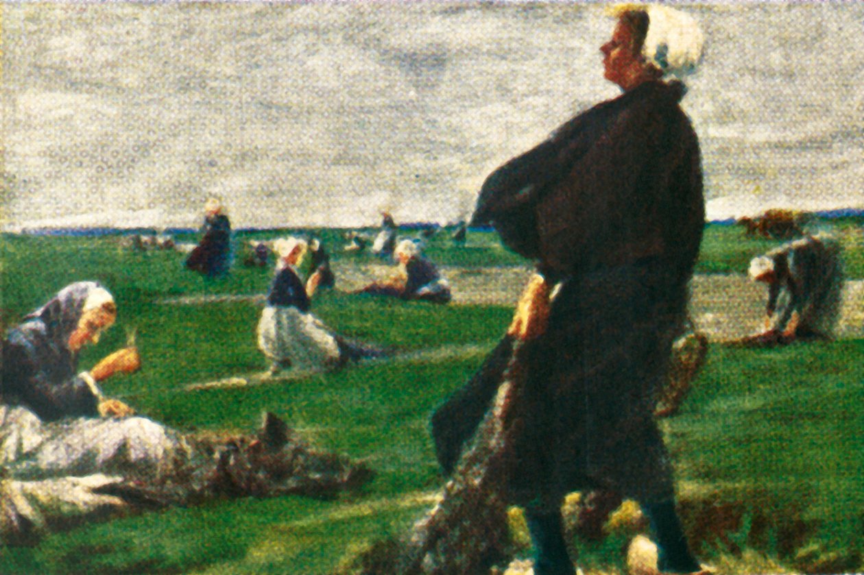The Net-Menders, c1928. af Unbekannt