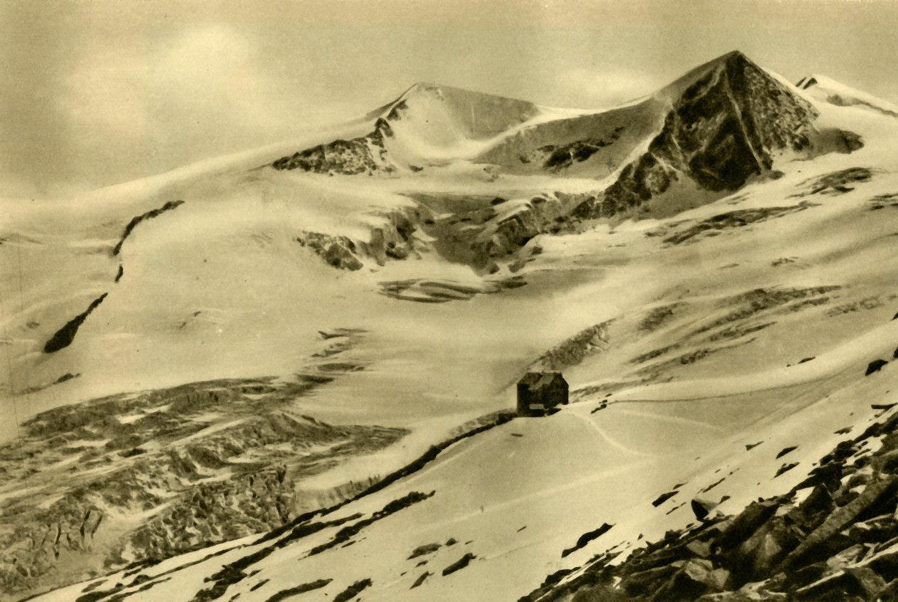 Neue Prager Hütte, Grossvenediger-bjerget, Tyrol, Østrig, c1935. af Unbekannt