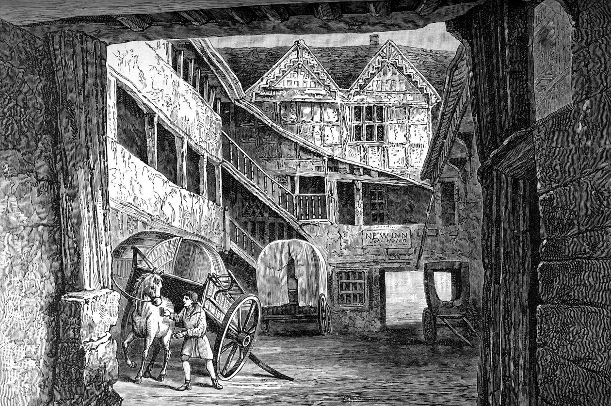 The New Inn, Gloucester, 1893 af Unbekannt