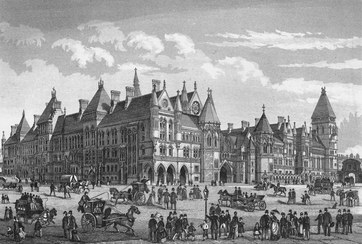 The New Law Courts, Westminster, London, c1878 1878 af Unbekannt
