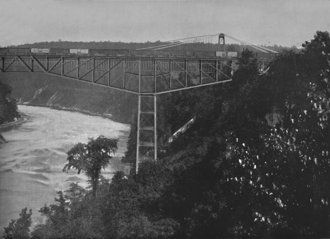 Niagara Cantilever Bridge, 1800-tallet af Unbekannt