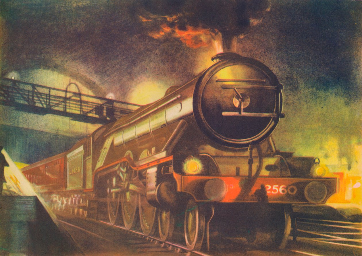 The Night Scotsman, L.N.E.R., forlader Kings Cross, 1940 af Unbekannt