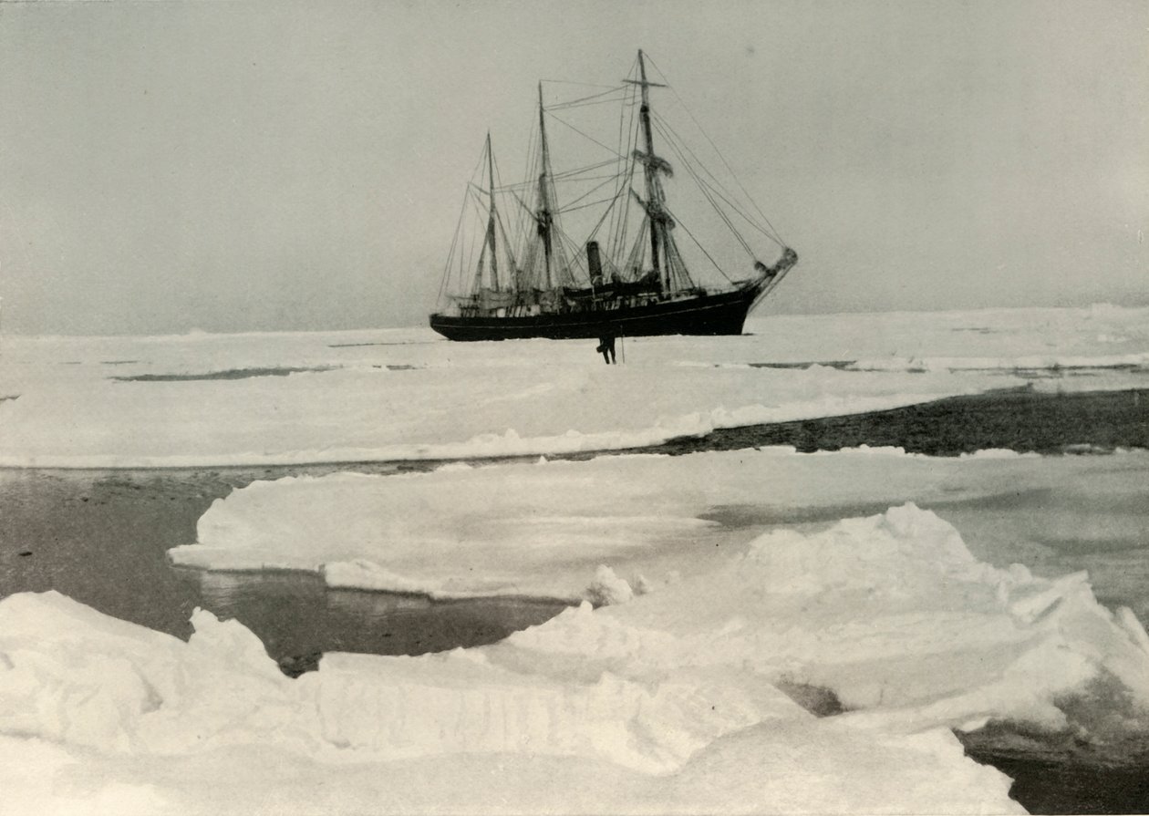 The Nimrod Pushing Her Way Through More Open Pack, c1908, 1909 af Unbekannt