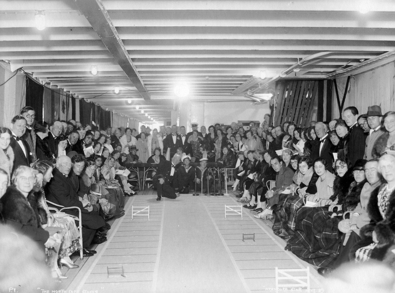 The North Cape Stakes, underholdning om bord på Blue Star Lines SS Arandora Star, 1929 af Unbekannt