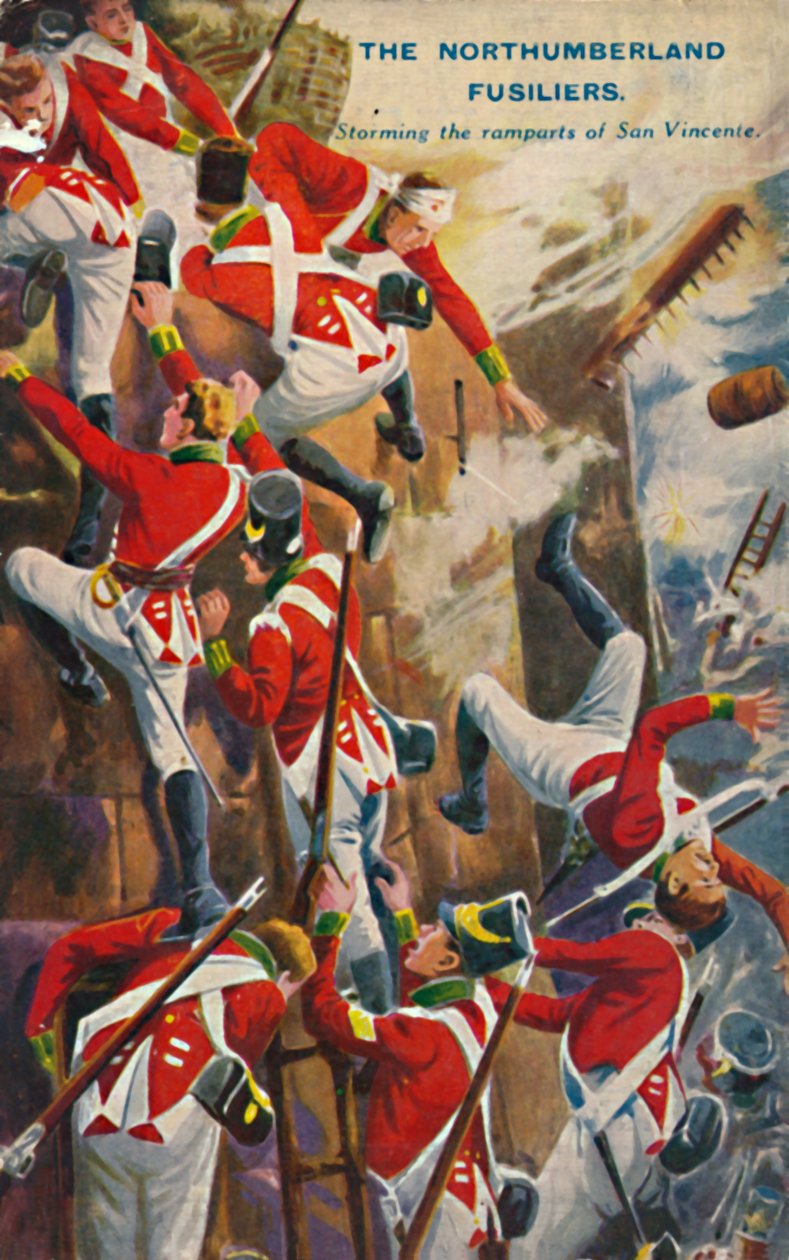Northumberland Fusiliers. Stormning af San Vincentes volde, 1812, 1939. af Unbekannt