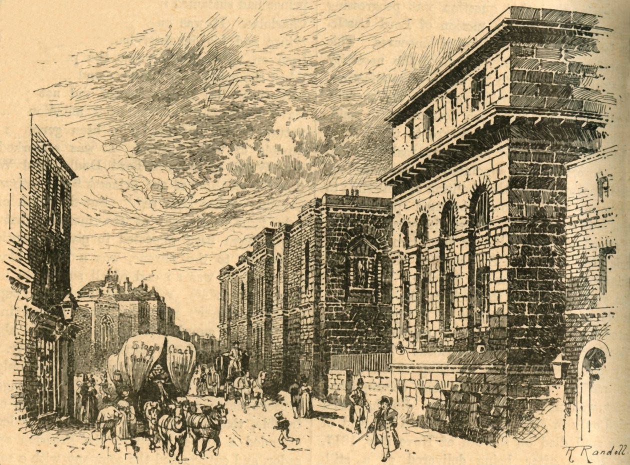 The Old Bailey, London, begyndelsen af det 19. århundrede c1890. af Unbekannt