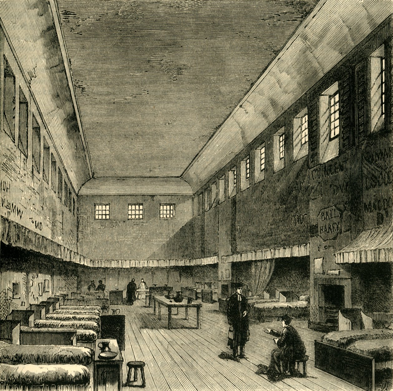 Den gamle sovesal i 1840, 1881. af Unbekannt