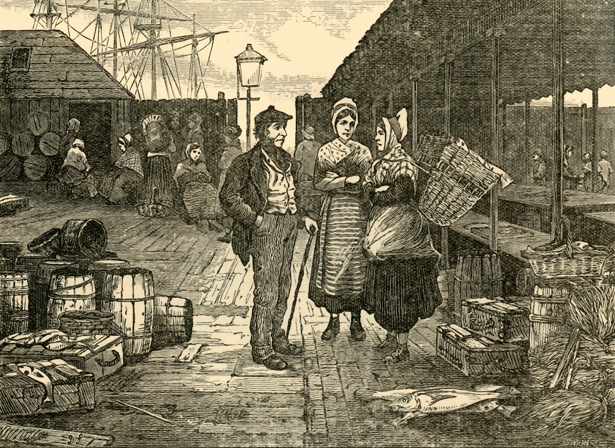 Det gamle fiskemarked, 1898. af Unbekannt
