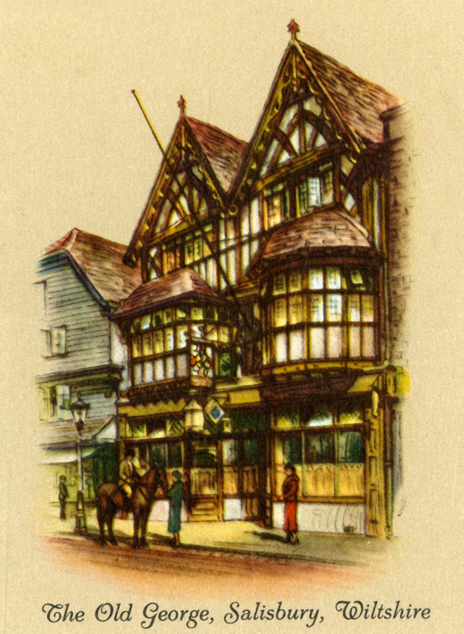 The Old George, Salisbury, Wiltshire, 1936. af Unbekannt