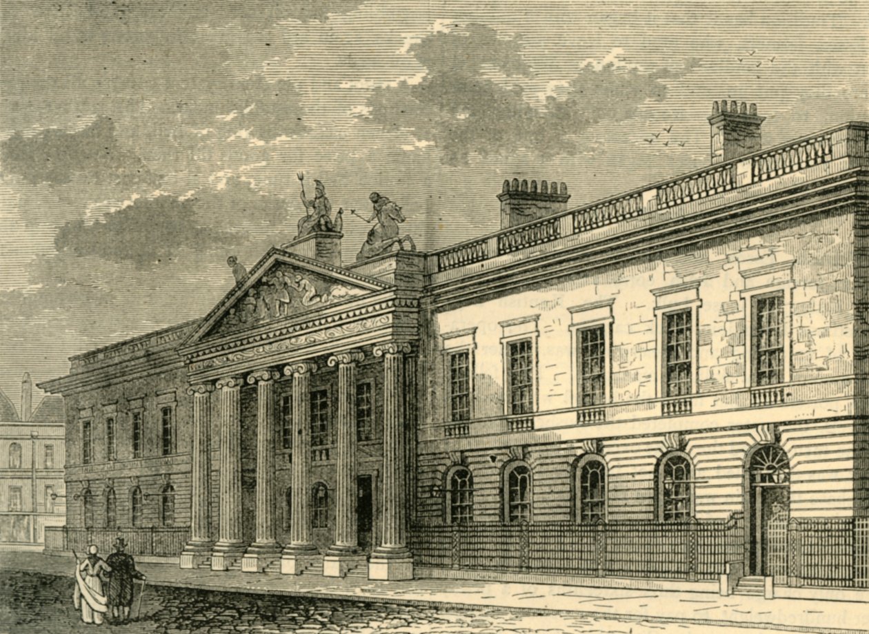 The Old India Office, Leadenhall Street i 1803, c1872. af Unbekannt