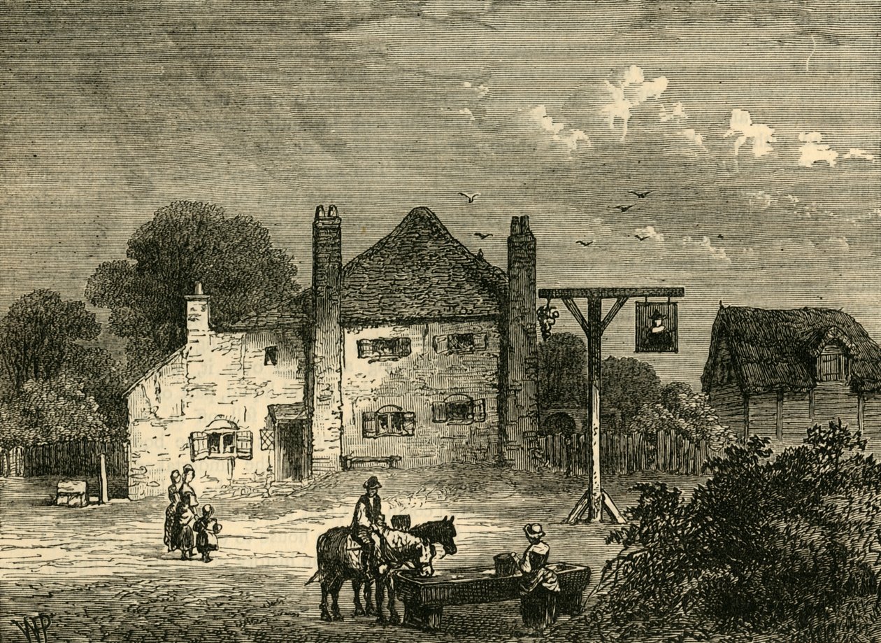Den gamle mors røde kasket, i 1746, c1876. af Unbekannt