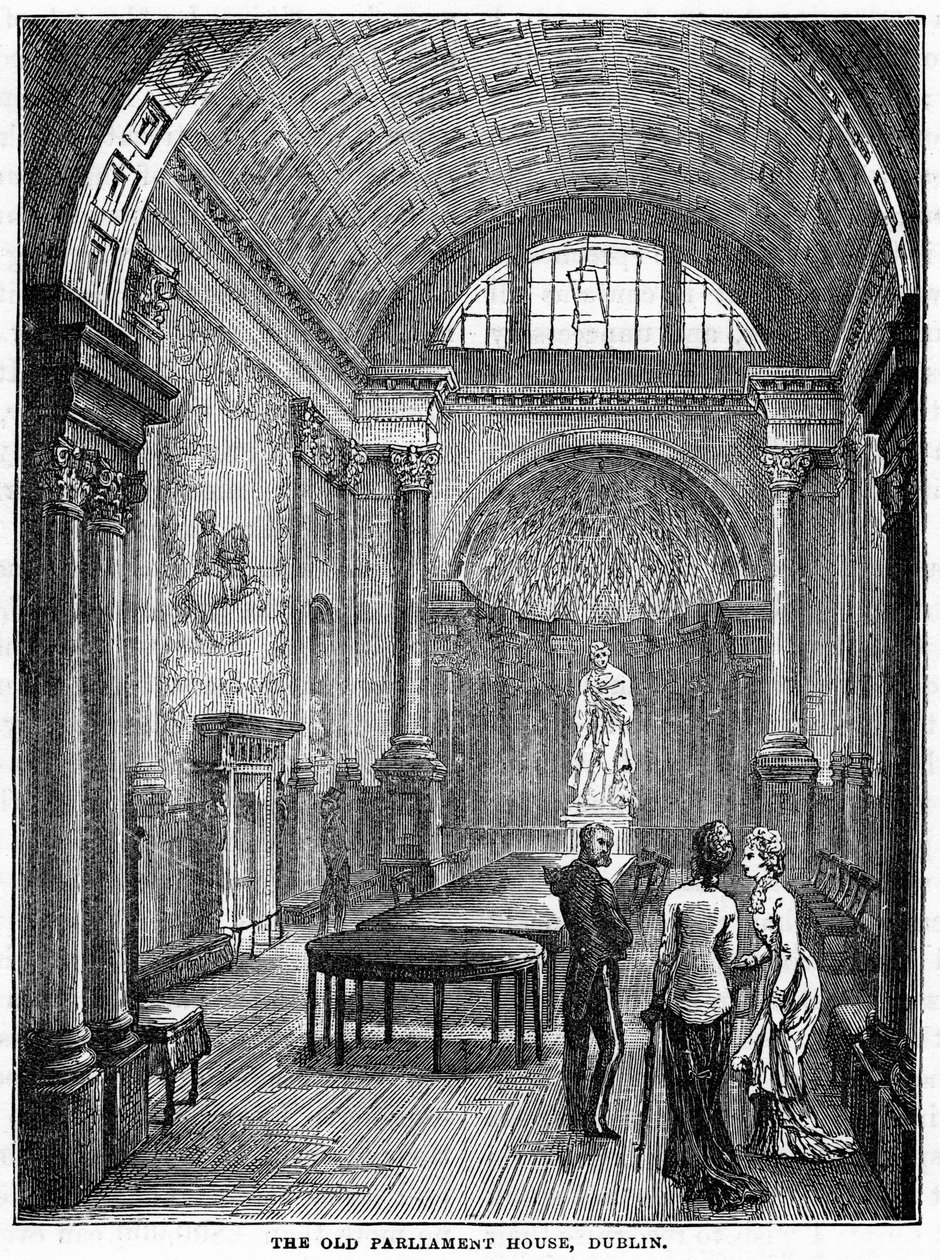 The Old Parliament House, Dublin, 1800-tallet af Unbekannt