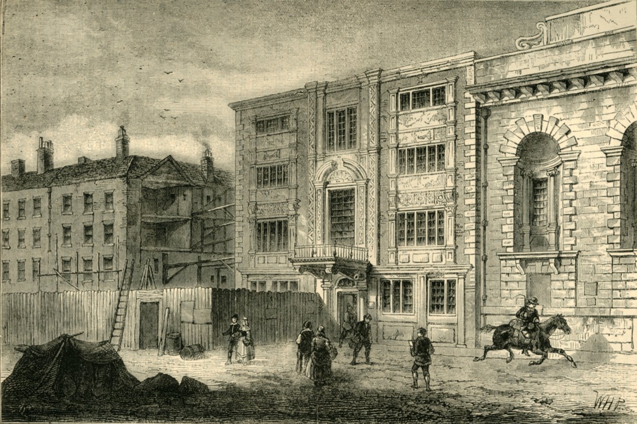The Old Post Office, i Lombard Street, omkring 1800, c1872. af Unbekannt