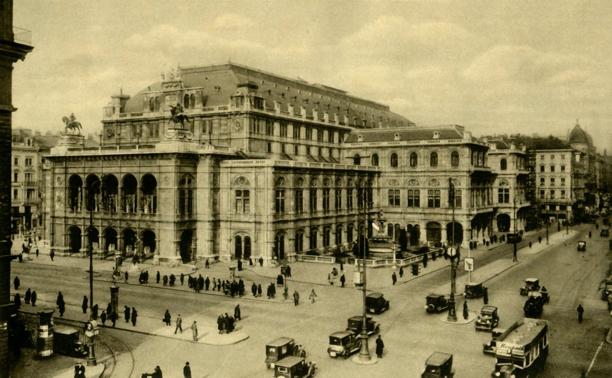 Operahuset, Wien, Østrig, c1935. af Unbekannt
