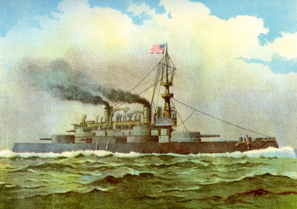 Oregons kapløb til Cuba, 1898 af Unbekannt