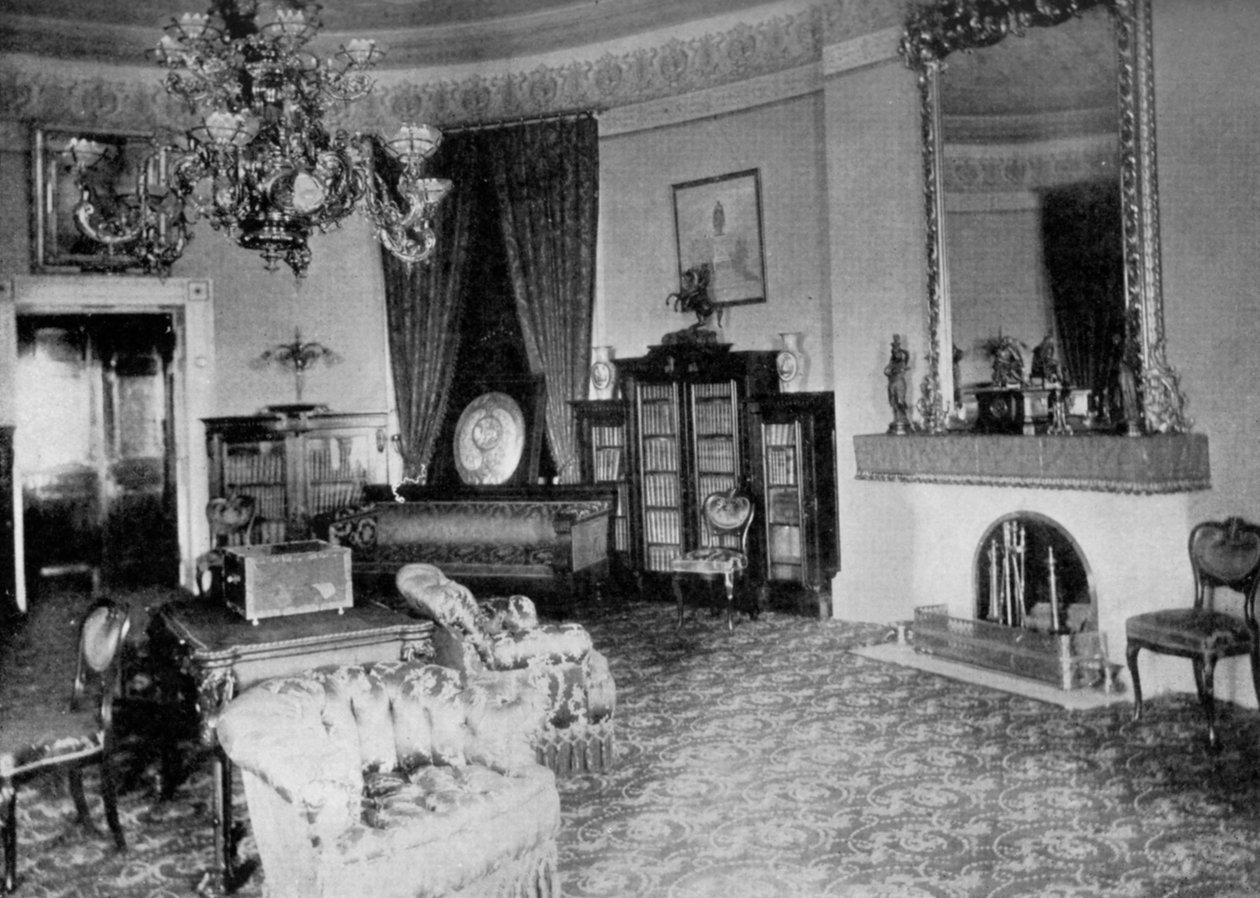 Den ovale stue i Det Hvide Hus, Washington DC, USA, 1908 af Unbekannt