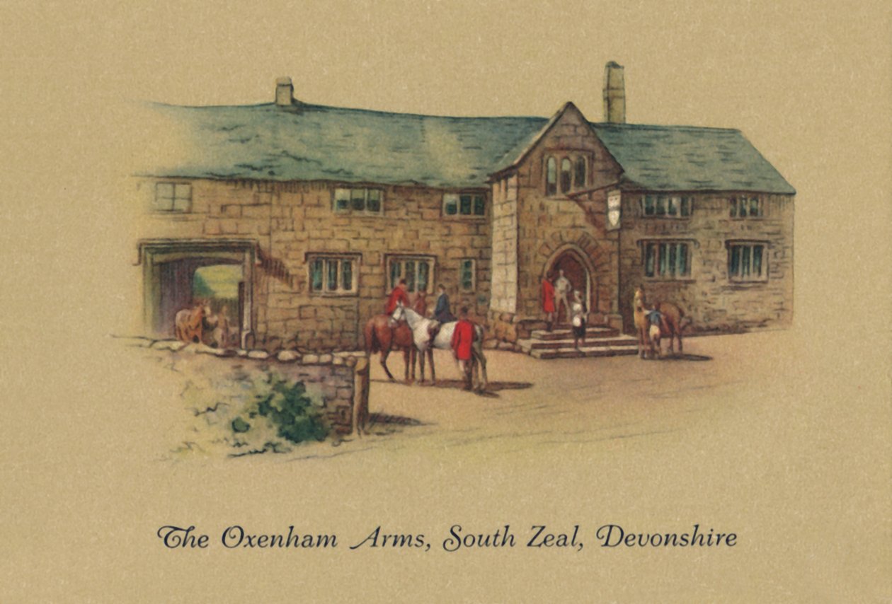 The Oxenham Arms, South Zeal, Devonshire, 1939 af Unbekannt