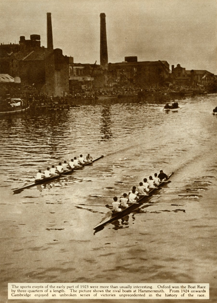 Oxford og Cambridge Boat Race, London, 1923, 1935. af Unbekannt
