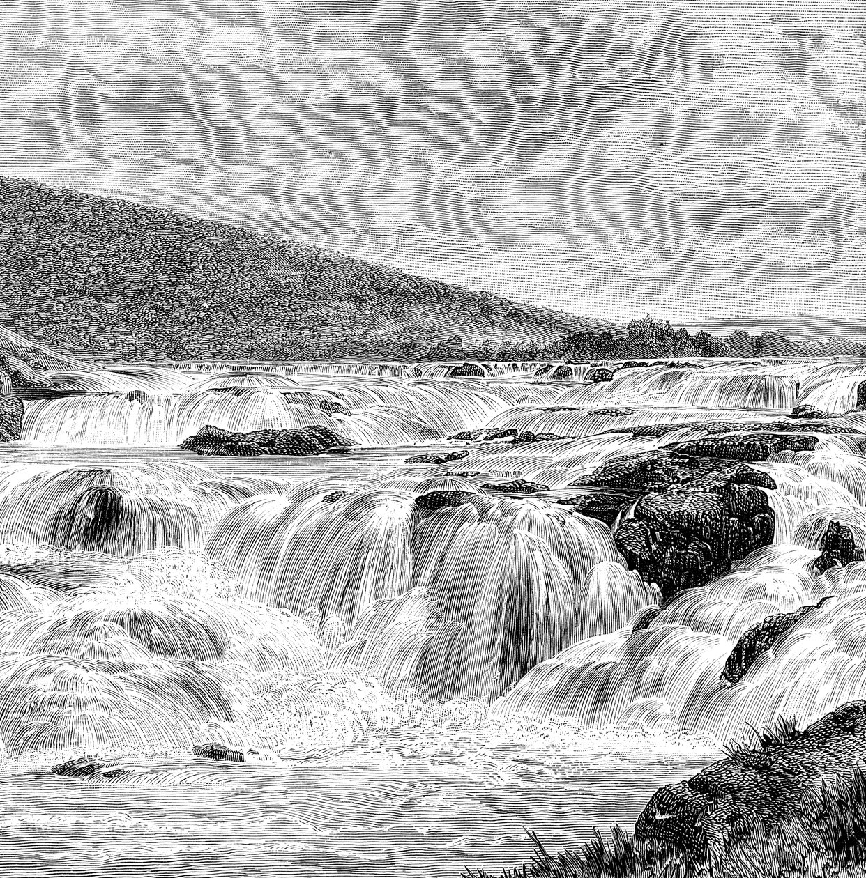 Paikari-vandfaldet i Nilgiris, Indien, 1895 af Unbekannt