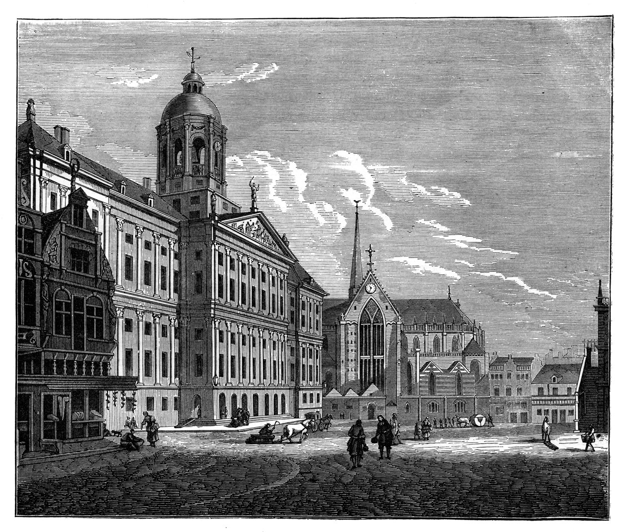Palais Royal, Amsterdam, c1890 af Unbekannt