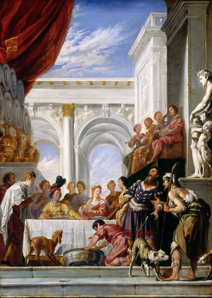Lignelsen om Lazarus og den rige mand, 16181628. af Unbekannt