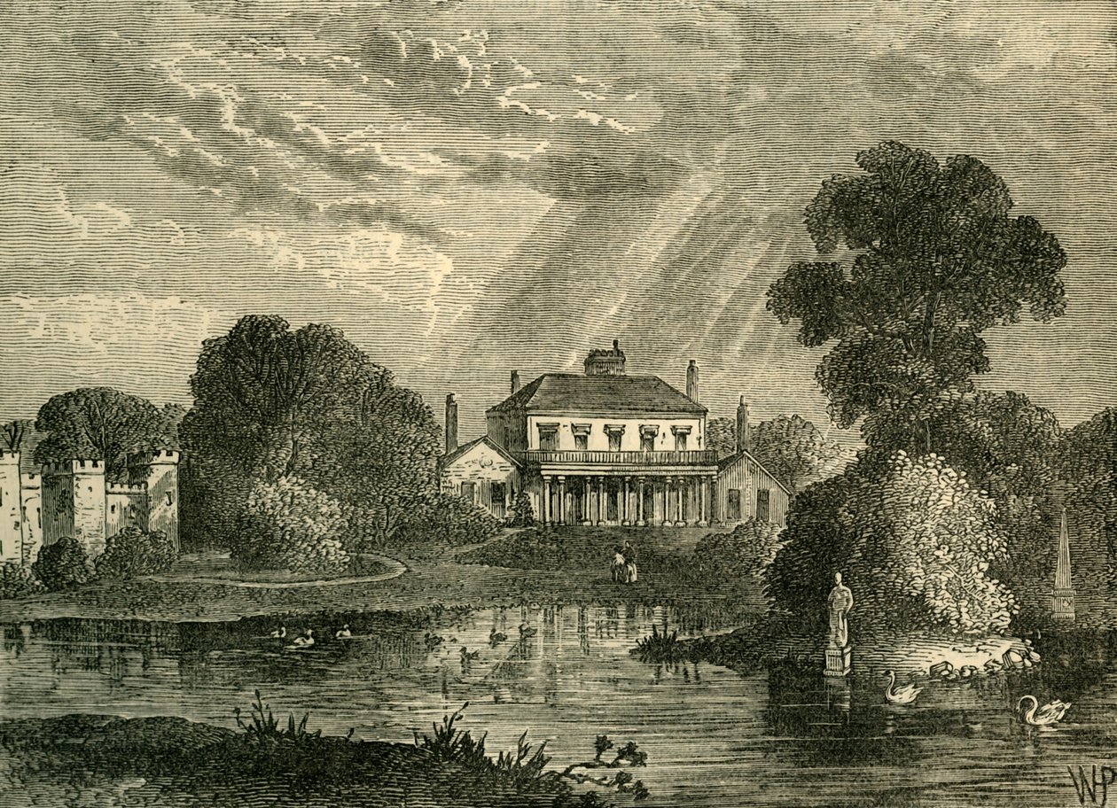 Pavillonen, Hans Plads, i 1800, c1876. af Unbekannt