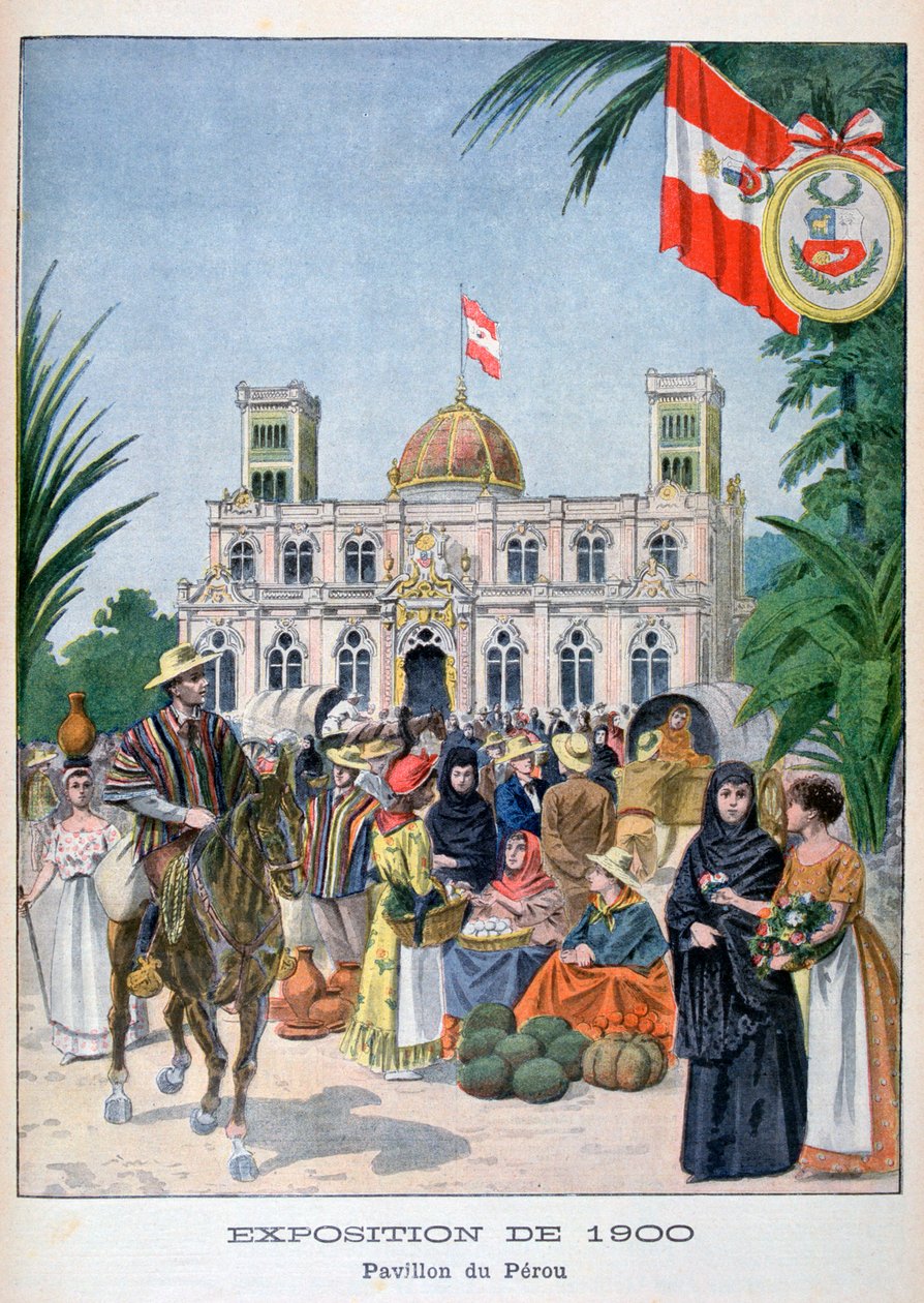 Den peruvianske pavillon på verdensudstillingen i 1900, Paris, 1900 af Unbekannt