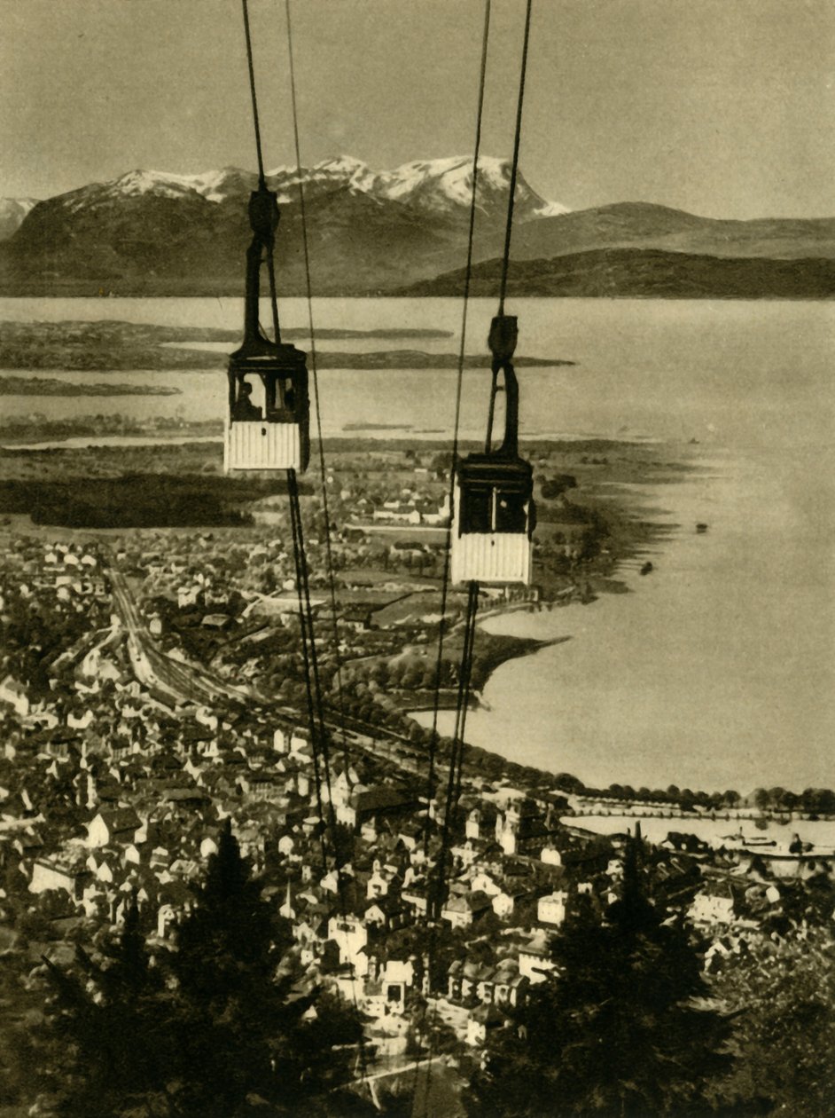 Pfänderbahn-svævebanen, Bregenz, Østrig, c1935. af Unbekannt