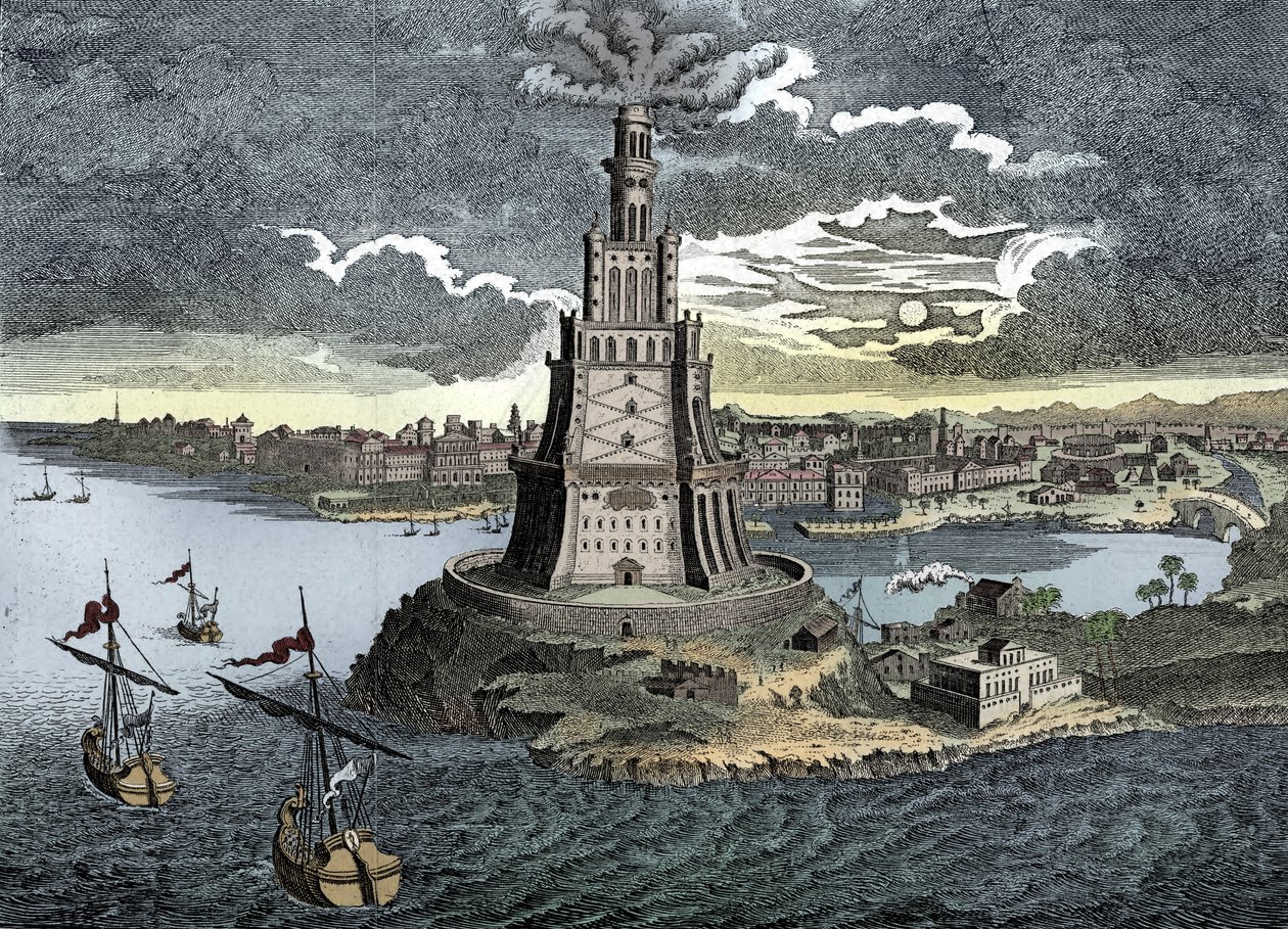 Pharos af Alexandria, 1700-tallet af Unbekannt