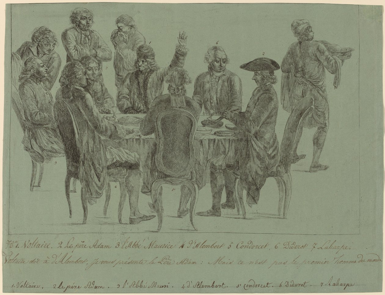 De Filosofernes Måltid, efter 1772. af Unbekannt