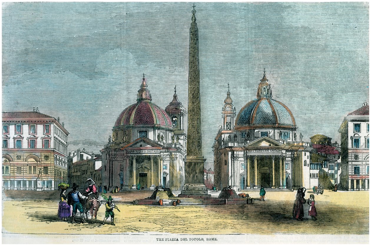 Piazza del Popolo, Rom, Italien, c1880 af Unbekannt